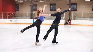 For Once In My Life! - Grace Fischer & Luke Fischer practice their 2024 Novice Free Dance