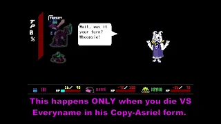 Special Death Animation When Dying VS Everyname! | RIBBIT! A Deltarune MOD by TheMaximus!