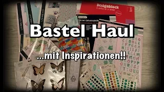 Bastel Haul (deutsch), wieder tolle Sachen entdeckt, Scrapbook basteln mit Papier, DIY