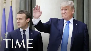 President Trump Participates In Joint Press Conference With The President Of France | TIME