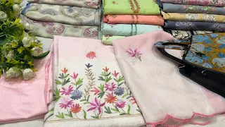 Kashmiri  Embroidery Dress. WhatsApp: +91-7051012285 #cottonsilk #embroidery #handloom #shopping