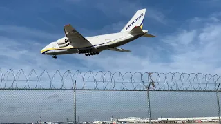 (4K)  AN-124 Landing at O’Hare Runway 28C