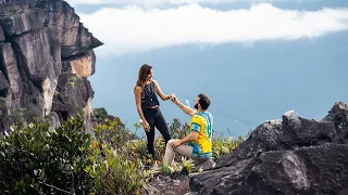 MARRIAGE PROPOSAL AT THE TOP OF SALTO ÁNGEL VENEZUELA. Two Crazy Trips