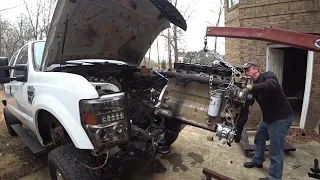 6.4 Ford F250 to 12 valve Cummins Swap - Installing the 5.9