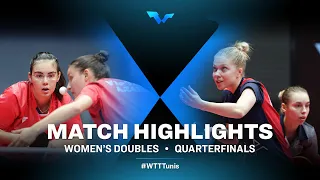 Zarif Audrey/Mostafavi Leili vs Bergstrom Linda/Kallberg Christina | WTT Contender Tunis | WD | QF