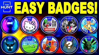 x10 SUPER EASY BADGES TO GET FROM THE HUNT EVENT! (ROBLOX)