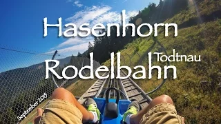 Hasenhorn toboggan run in Todtnau - Max. Speed! GoPro HERO4 [HD]