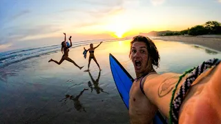 Sunset Surfing In Nicaraguan PARADISE!
