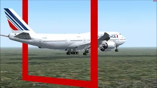 Air France Boeing 747-8 Santiago - De Gaulle (fs2004)