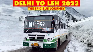DELHI TO LEH - The incredible HRTC bus journey - 2023 Edition | दिल्ली से लेह बस सेवा | Himbus