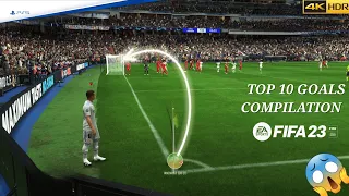 FIFA 23 | TOP 10 BEST GOALS COMPILATION, BICYCLE KICK, POWER SHOT GOALS etc... PS5™  IN 4K ULTRA HDR