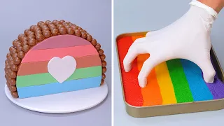 Quick And Easy Dessert Ideas | Easy Rainbow Cake Hacks | Top Trending Yummy Cake Recipe Ideas