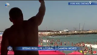 Stirile Kanal D (09.08.2022) - Steag rosu pe litoral: 3 oameni morti | Editie de dimineata