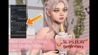 SECONDLIFE PS FOR BEGINNERS EP1 | Best Camera Settings for Quality Photos