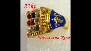 22kt Handmade Navaratna Ring