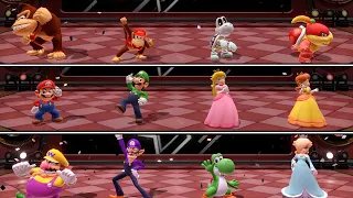 All Characters Victory Dance Animations - Super Mario Party(Japanese)