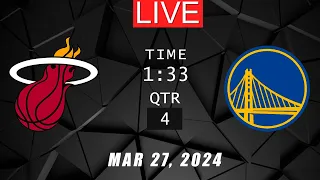 NBA LIVE! Miami Heat vs Golden State Warriors | March 27, 2024 | NBA Today 2k24