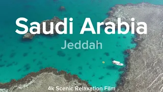 FLYING OVER SAUDI ARABIA (4K UHD) - Amazing Beautiful Scenery