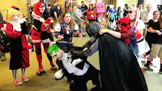 Joker & Harley Quinn Rule Fan Expo Boston!! Ft. Batman