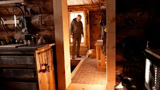 Brick Mudroom Floor, Loft Extension, Traditional Archery, Cheeseburgers. Off Grid Log Cabin