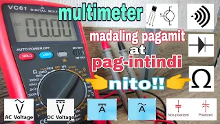 PAANO GAMITIN ANG MULTIMETER TESTER?| HOW TO READ ELECTRICAL VALUES| matoto kahit di ka electrician