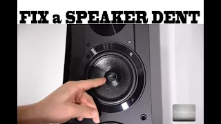 Fixing a speaker DENT bent by your kids or accident; 3 methods,  one 100% fix proof, Sony, JBL, Bose