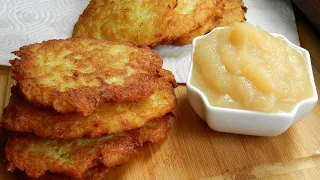 German Potato Pancakes | Kartoffelpuffer | Reibekuchen Homemade