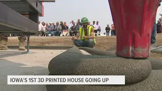 Iowa's first 3D printed house starts on-site construction in Muscatine
