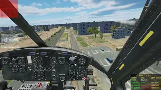 DCS World - Mi-24 missile goes through building