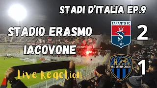 TARANTO - LATINA 2-1 Live Reaction Highlights (Voti tifoseria) #taranto #latina #legapro