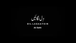 Dil Lagaayein -- Ali Sethi (OFFICIAL MUSIC VIDEO) 2019