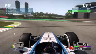 F1 2014 GAMEPLAY Carrera brasil SAFETY CAR