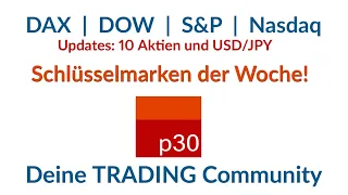 Dax Analyse ab 6. Mai 2024: Schlüsselmarken in den Indizes plus 10 Aktien und USD/JPY!