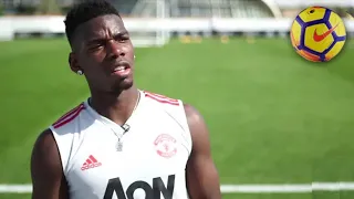 Pogba Incredible No-Look Flick During An Interview! | Manchester United Mid-Season Dubai Trip 2019!