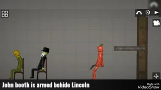 re-creating Abraham Lincoln assassination in melon playground