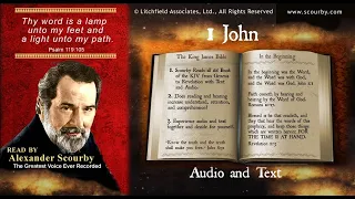 62 | The Book of 1 John with, TEXT AND AUDIO, by Alexander Scourby.