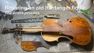 Bringing a 100 year old hardanger fiddle back to life.