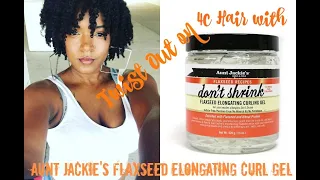 Twist out | 4c hair | Aunt Jackie's Flaxseed Elongating Curl Gel | Update: 4B Hair