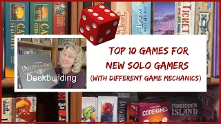 Top 10 Board Games for New Solo Gamers (With Different Game Mechanics) #sologameplay