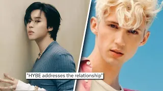 HYBE Confirms Jimin Dating? Jimin Came Out As Gay After Confirming Troye Sivan Collab? Stock Drops?