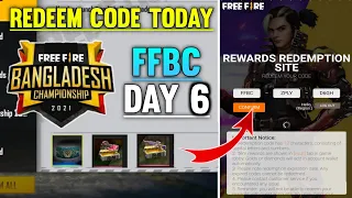 free fire Bangladesh championship day 6 redeem code | free fire redeem code | khelo Bangladesh