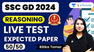 Reasoning Live Test | Expected Paper | SSC GD 2024 | Ritika Tomar