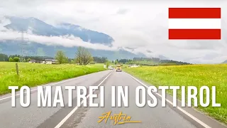 Driving in Austria 🇦🇹 in May 2023 from Kirchberg in Tirol to Matrei in Osttirol (clouds and rain)