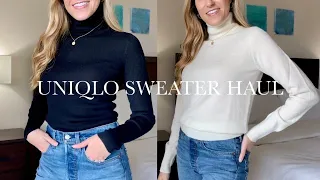 Uniqlo Cashmere & Merino Wool Sweater Review  (Black Friday Haul) | Tawny Alessandra