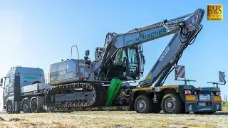 Großer Raupenbagger ATLAS 260 LC neu - Holzfäller Forstmaschinen im Einsatz - woodcutter at work