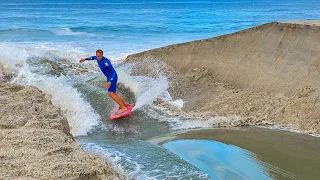 RIVER BREAK SURFING IN SOUTHERN CALIFORNIA!