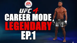 EA UFC 4 Career Mode On Legendary Without Losing! - Ep.1