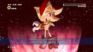 Shadow calls Sonic the ultimate life form