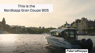 This is Nordkapp Coupe 905 - 29 feet wheelhouse boat