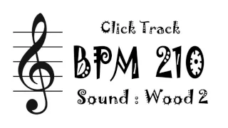 【BPM 210】Wood 2 - Click Track Metronome